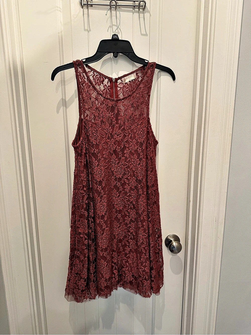 Alter’d State Floral Lace Mini Dress in Red Like New